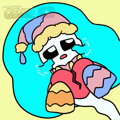 Sad Broken Heart GIF by Christophers Genie