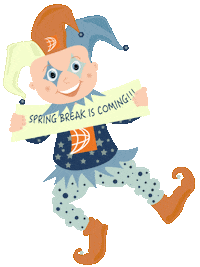 BredaUniversityAS fun clown break spring break Sticker