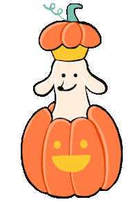 Trick Or Treat Dog Sticker by Stefanie Shank
