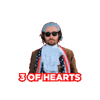 Three Hearts Sticker