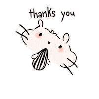 Thanks Kawai Sticker