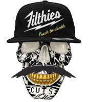 Fresh To Death Sticker by FilthiesBarbershop