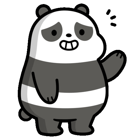 panda saludo Sticker by CNLA
