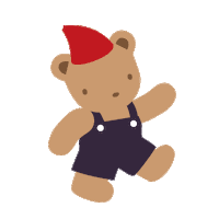 Bear くま Sticker by familiar