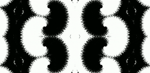 anniemuse giphyupload black and white mask abstract GIF