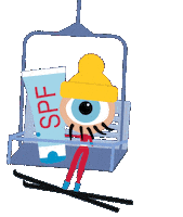 Winter Sports Bff Sticker by Stichting Melanoom