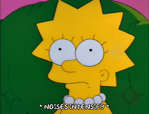 Scared Season 4 GIF by The Simpsons
