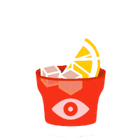 Drink Eye Sticker by Delinquente Wine Company