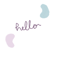 gitarin hello hi blue purple Sticker