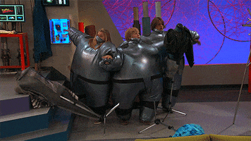nicky ricky dicky & dawn inflatable suit GIF by Nickelodeon