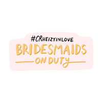 Maid Of Honor Love Sticker by KEROKOO