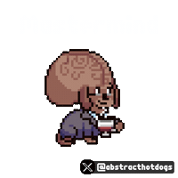 Excited Big Brain Sticker by HotDogs