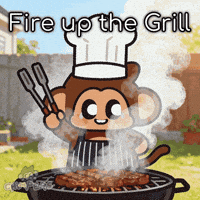 Summer Grilling GIF by Chimpers