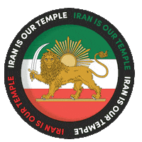 Iran Flag Sticker by Golesorkh Co.