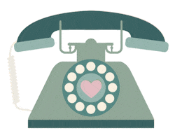 sydneysherrill phone telephone rotary phone vintage phone Sticker