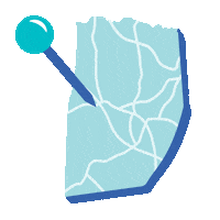 Map Massachusetts Sticker by Town of Franklin