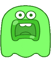 Shocked Halloween Sticker by crowlab studio