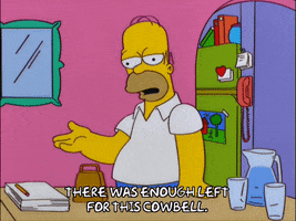 homer simpson cowbell GIF