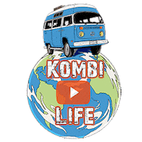 Youtube Binge Watch Sticker by Kombi Life