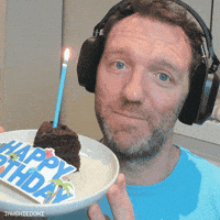 Tom Mckay Blowing Candle GIF