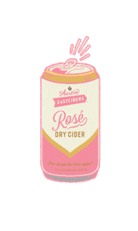 Rose Cider Sticker by Austin Eastciders
