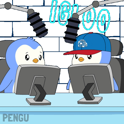 Listen In On Air Sticker by Pudgy Penguins