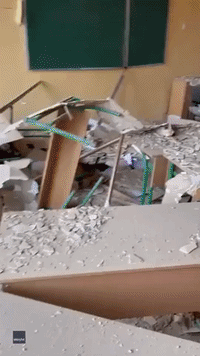 School in Central Ukraine Severely Damaged After Rocket Attack