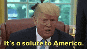 donald trump salute GIF