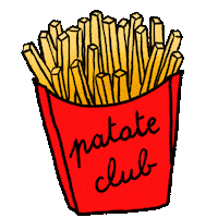 Fast Food Potato Sticker