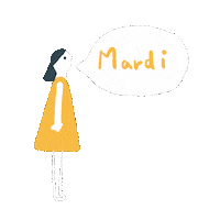 Tuesday Mardi Sticker