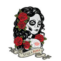 La Catrina Halloween Sticker by Stella Rosa Wines