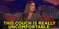 eva longoria this couch is really uncomfortable GIF by Team Coco