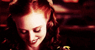 happy shy smile GIF