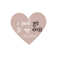 Bridetobe Brautmode Sticker by White Silhouette Brautmoden