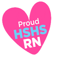 HospitalSistersHealthSystem heart nurse rn hshs Sticker
