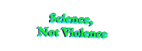 science, not violence Sticker by AnimatedText