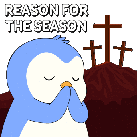 Bless Easter Sunday Sticker by Pudgy Penguins