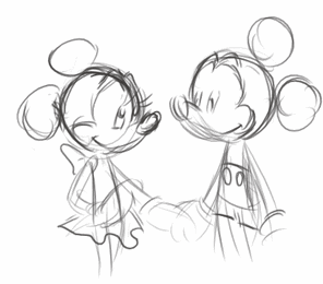 mickey mouse drawing GIF