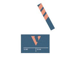 Vamos-Brand movie start beginning clapboard Sticker