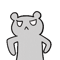 Sad Bear Sticker