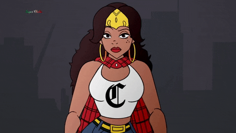 SuperChola giphygifmaker animation superhero latina GIF