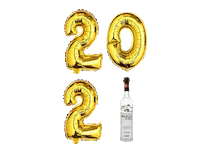 Happy New Year Celebration Sticker by Broken Shed Vodka