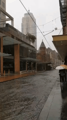 City Streets Flood as Sydney Receives Drenching Rain
