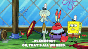 season 9 squid defense GIF by SpongeBob SquarePants
