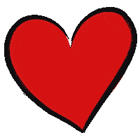 TraitAbstrait love heart trait tabst Sticker
