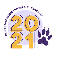 OlivetNazareneUniversity college gold purple 2021 Sticker