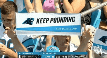 Keep Pounding Carolina Panthers GIF by NFL