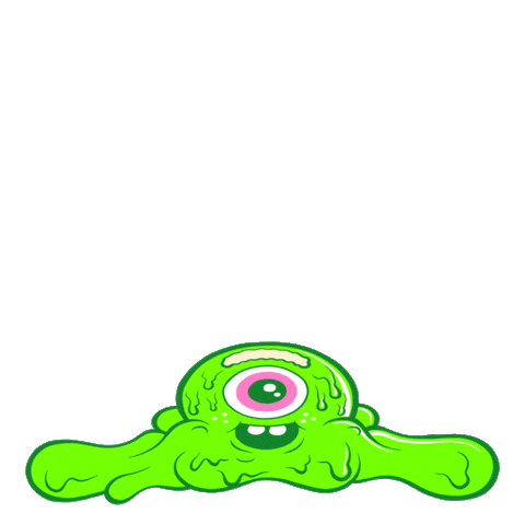 Happy Stay Melty Sticker by Buff Monster