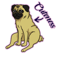 Dog Christmas Sticker by Livia Farkas @ urban:eve