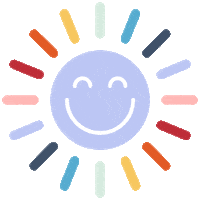 SchoettgerShine rainbow sun smiley rainbow sun Sticker